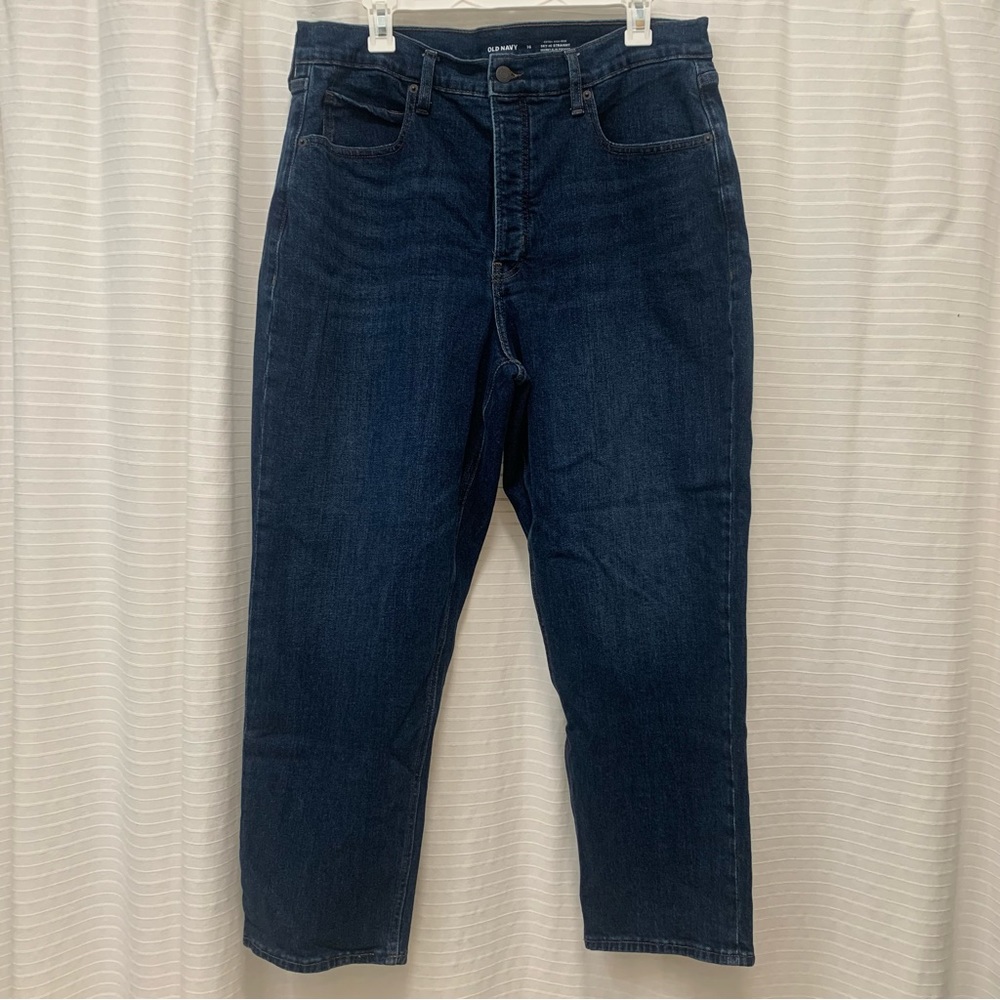 Old Navy Extra High Rise Sky High Straight Jeans, 16